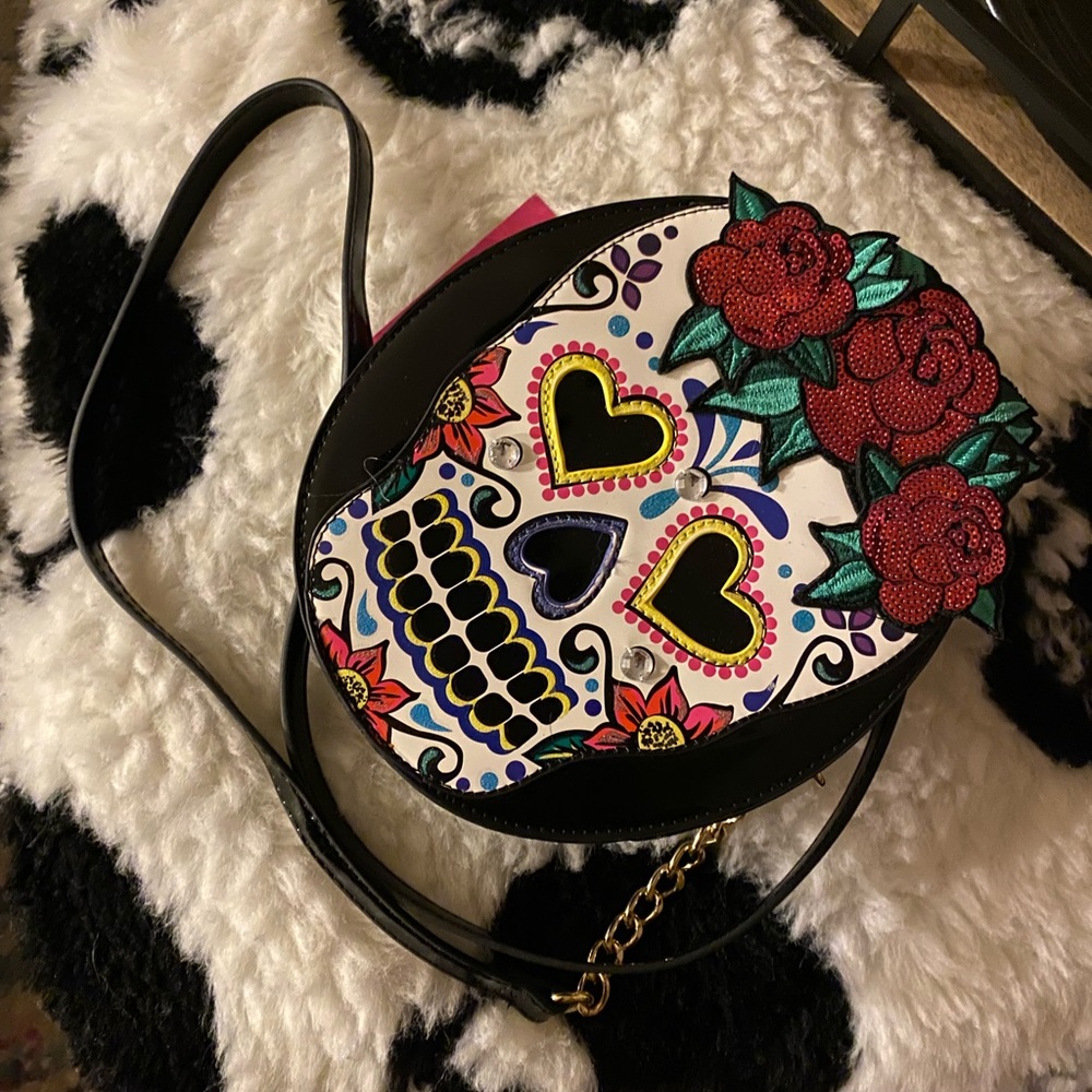 Betsey Johnson Sugar Skull Crossbody NWT